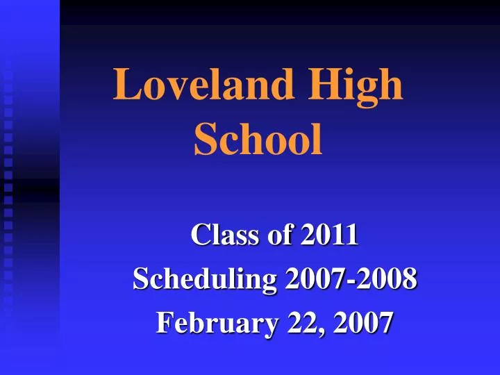 loveland high school