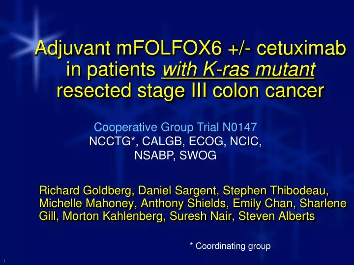 adjuvant mfolfox6 cetuximab in patients with k ras mutant resected stage iii colon cancer