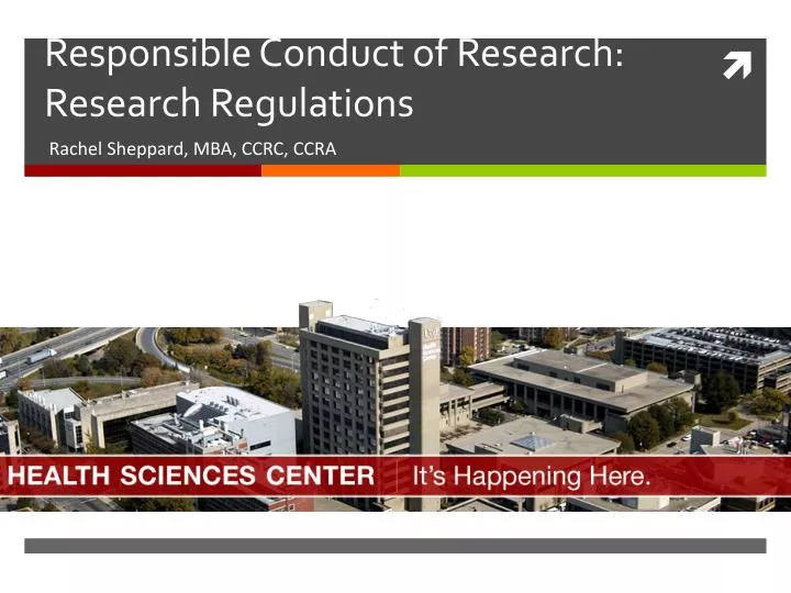 responsible conduct of research research regulations