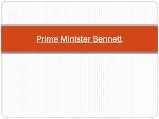 Prime Minister Bennett