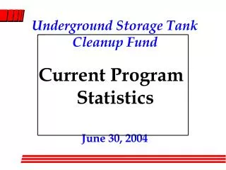 Underground Storage Tank Cleanup Fund