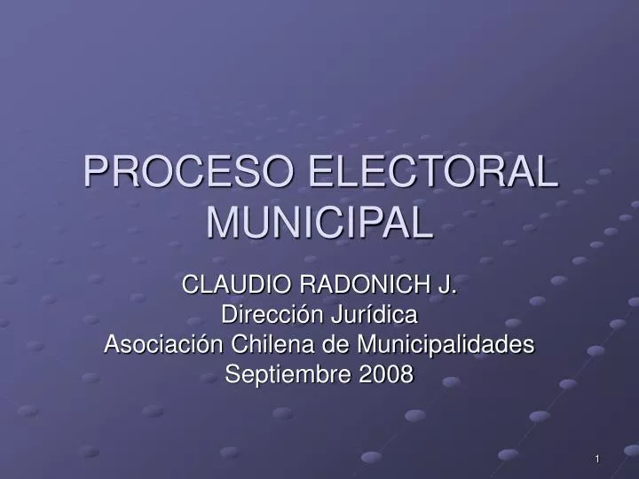 proceso electoral municipal
