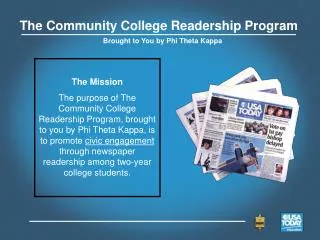 The Community College Readership Program