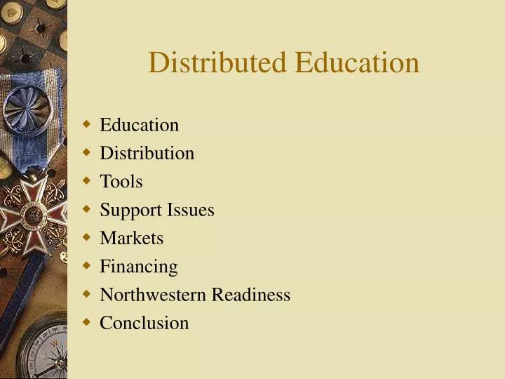 distributed education