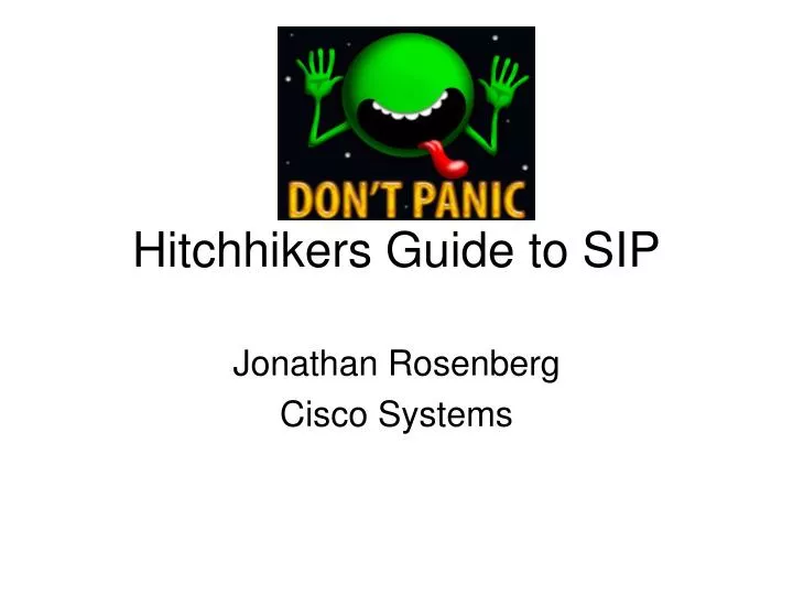 hitchhikers guide to sip