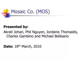 Mosaic Co. (MOS)