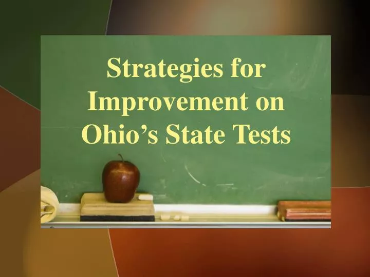 strategies for improvement on ohio s state tests