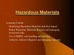 Hazardous Materials - slide 1