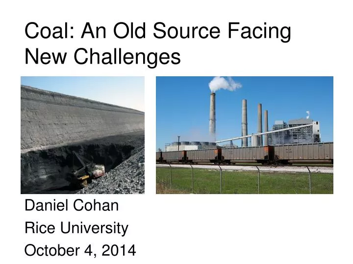coal an old source facing new challenges