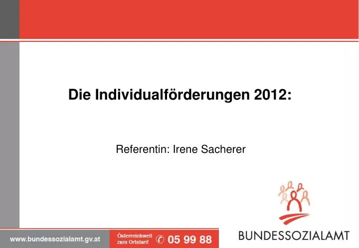 die individualf rderungen 2012