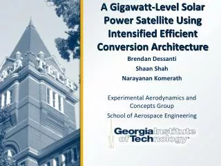 A Gigawatt -Level Solar Power Satellite Using Intensified Efficient Conversion Architecture