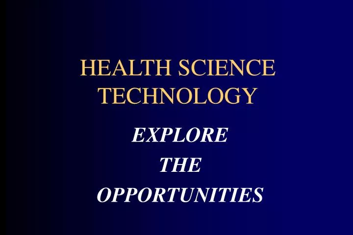 health science technology