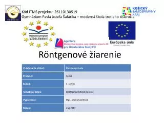 r ntgenov iarenie