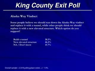 King County Exit Poll