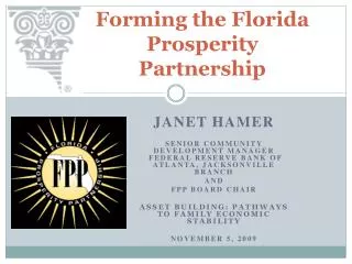 Forming the Florida Prosperity Partnership