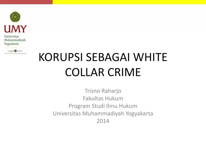 korupsi sebagai white collar crime