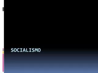 socialismo