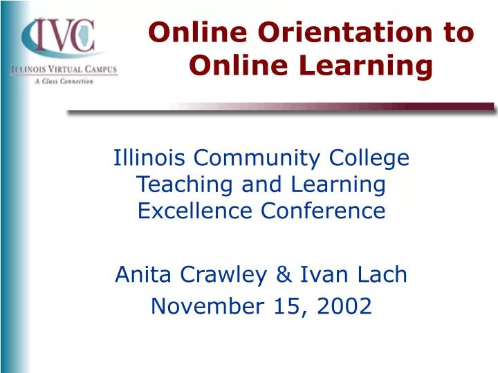 online orientation to online learning
