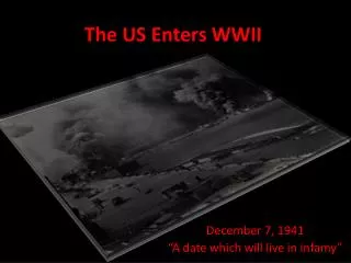 The US Enters WWII