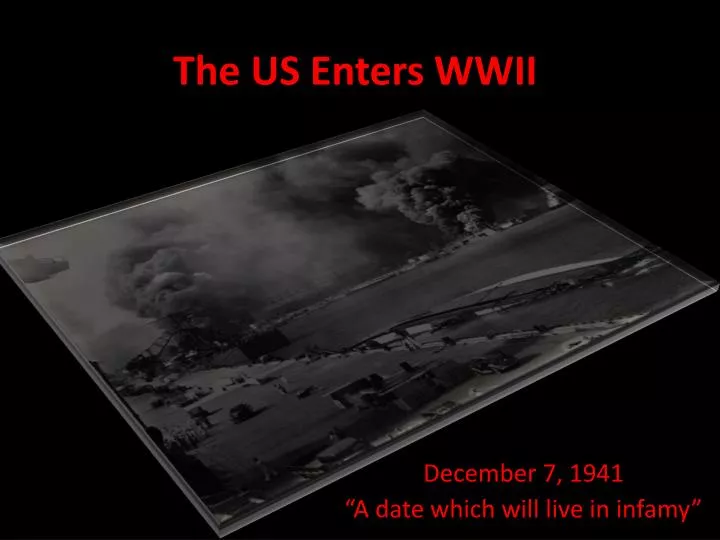 the us enters wwii