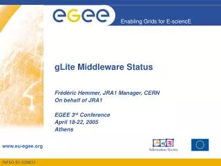 gLite Middleware Status