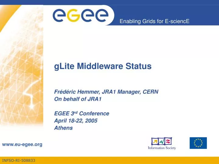 glite middleware status