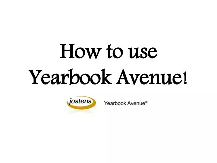 how to use yearbook avenue