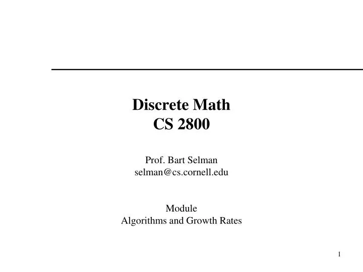 discrete math cs 2800
