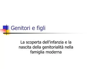 genitori e figli