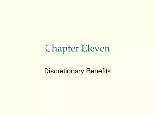 Chapter Eleven