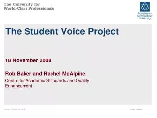 The Student Voice Project