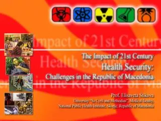 Health Security Challenges in The Republic of Macedonia