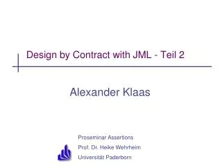 design by contract with jml teil 2