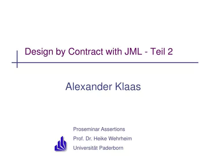 design by contract with jml teil 2