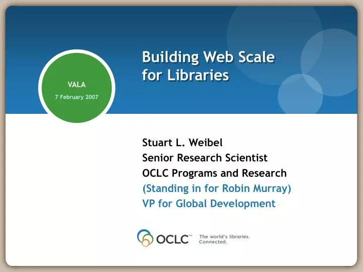 building web scale for libraries