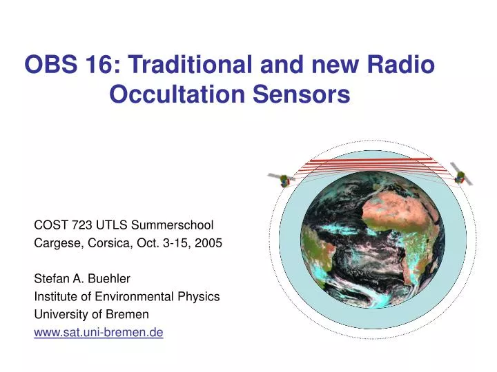 obs 16 traditional and new radio occultation sensors