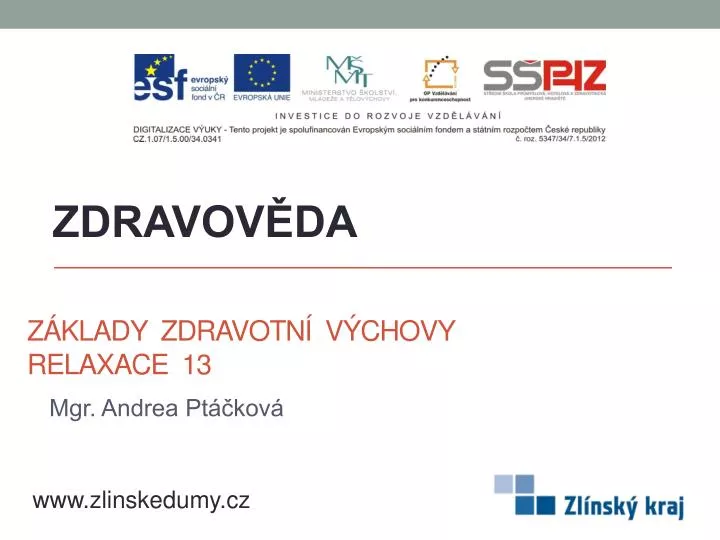 z klady zdravotn v chovy relaxace 13