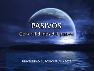 pasivos generalidades del pasivo