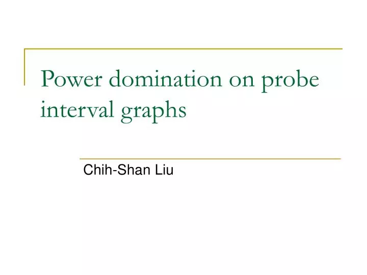 power domination on probe interval graphs