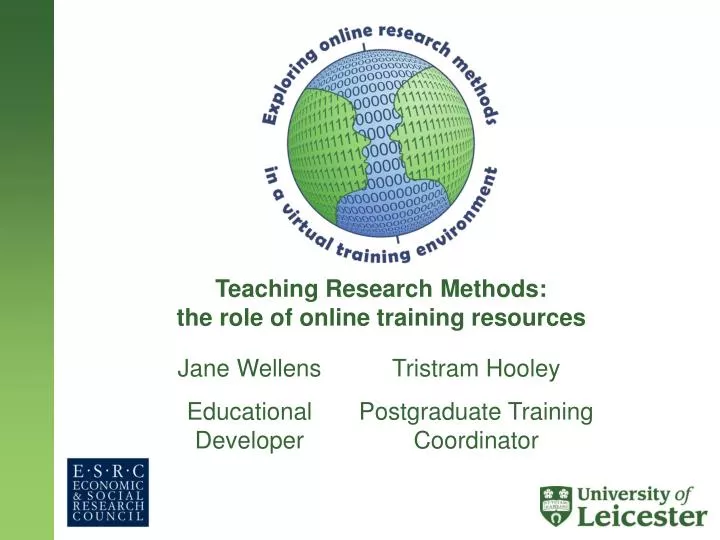 teaching research methods the role of online training resources