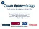 Teach Epidemiology - slide 1
