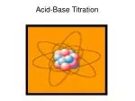 Acid-Base Titration