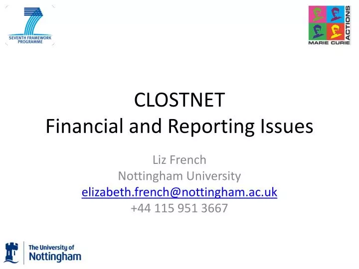 clostnet financial and reporting issues
