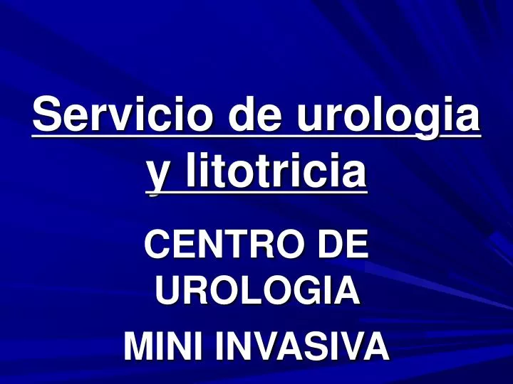 centro de urologia mini invasiva