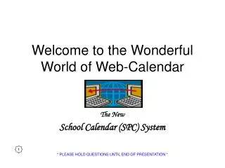 Welcome to the Wonderful World of Web-Calendar