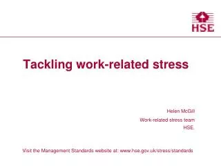 Tackling work-related stress