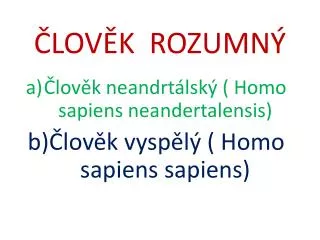 lov k rozumn
