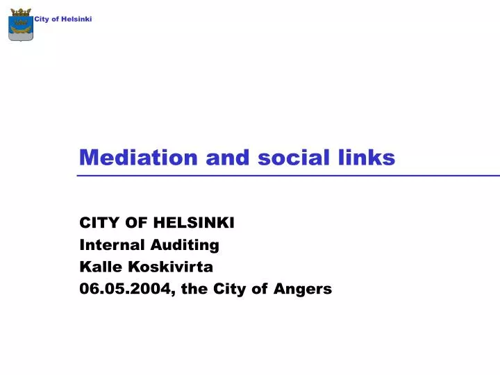 mediation and social links