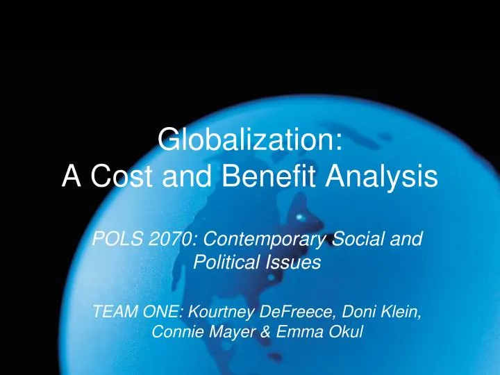 globalization a cost and benefit analysis