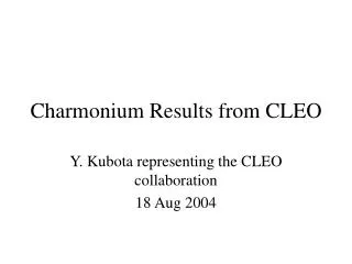 Charmonium Results from CLEO